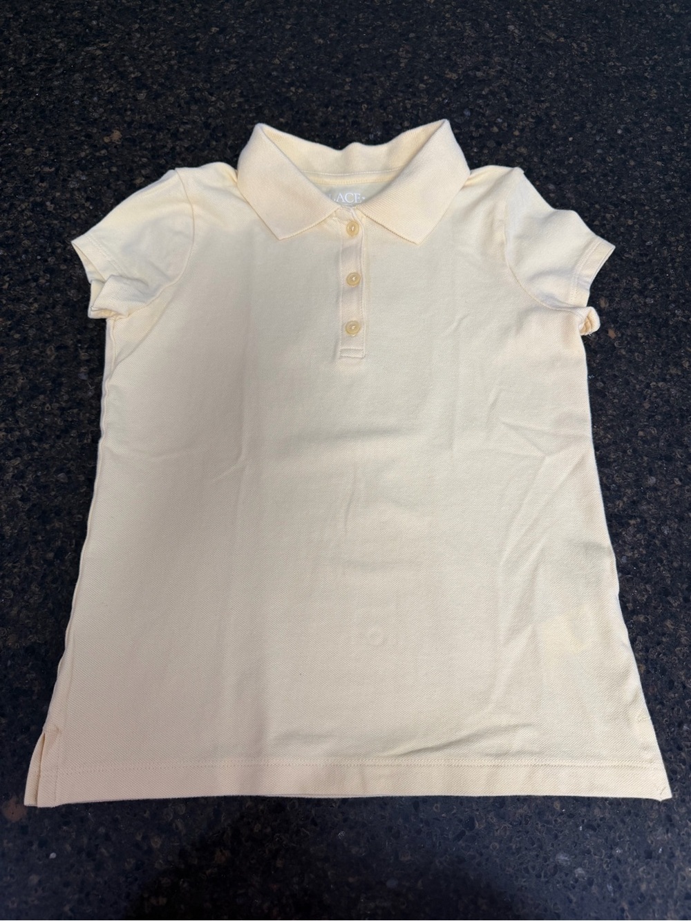 NWOT Childrens Place Yellow School Uniform Polo Kids Girls Boys Medium Shirt Top